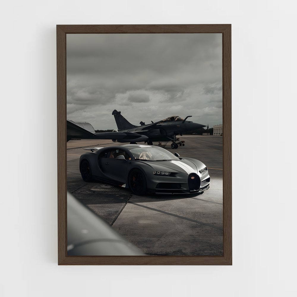 Poster Supercar Takeoff – affiche Bugatti (vue 5)